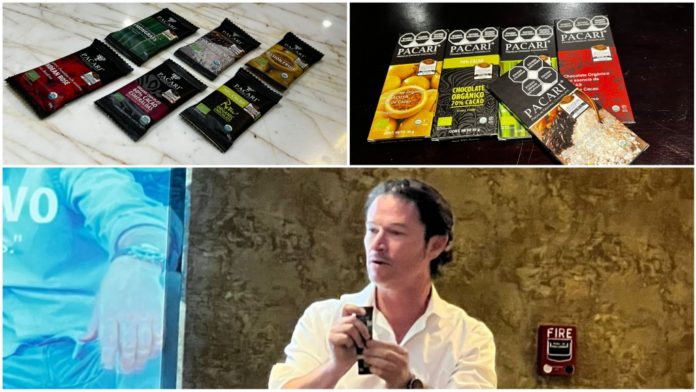 Santiago Peralta resalto las características orgánicas del Chocolate Pacari