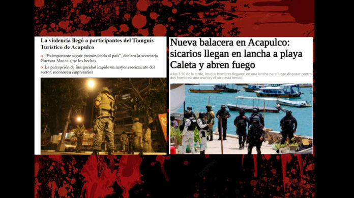 Sendas portadas de La Jornada (2011) y El Sol de México (2022)