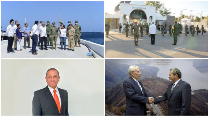 Islas Marías, un proyecto militarizado. Retratos: Carlos Antonio Rodríguez y Carlos Velázquez en su toma de posesión.