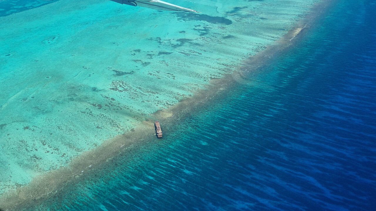 Naufragio en el litoral de Belize