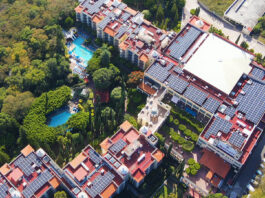 Páneles solares en Ixtapan de la Sal Marriott Hotel & Spa