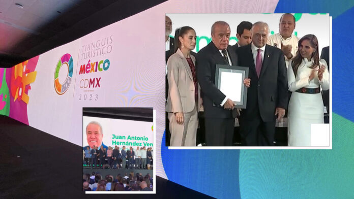 Reconocen al C.P. Juan Antonio Hernández en el Tianguis Turístico 2023