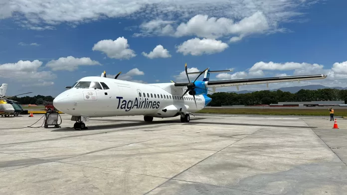 TagAirlines fortalece su flota con la llegada de un nuevo avión ATR 72-500