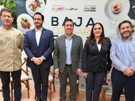 Miguel Ángel Guerrero, Javier Plascencia, Javier González, Marina Pérez y Alan Bautista Fundadores del Baja Culinary Fest