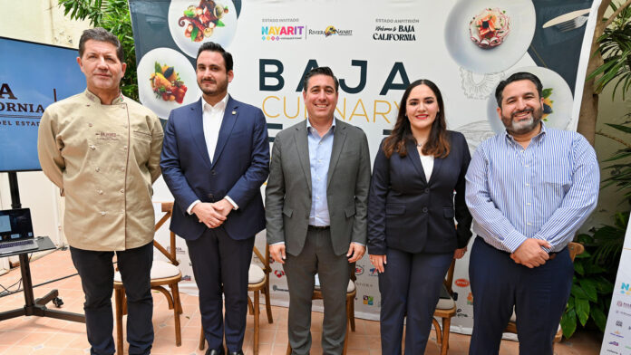 Miguel Ángel Guerrero, Javier Plascencia, Javier González, Marina Pérez y Alan Bautista Fundadores del Baja Culinary Fest