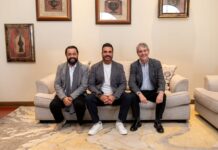 San Salvador será sede del Sustainable & Social Tourism Summit en 2027 Vicente Ferreyra Acosta, Fernando Mandri Bellot y Sergio Rodríguez Abitia.