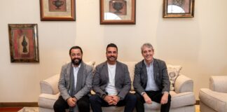 San Salvador será sede del Sustainable & Social Tourism Summit en 2027 Vicente Ferreyra Acosta, Fernando Mandri Bellot y Sergio Rodríguez Abitia.